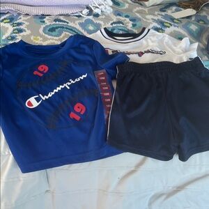Champion Size 18m Blue and White Kids 3 piece Outfit Set⚾️⚾️ NWT